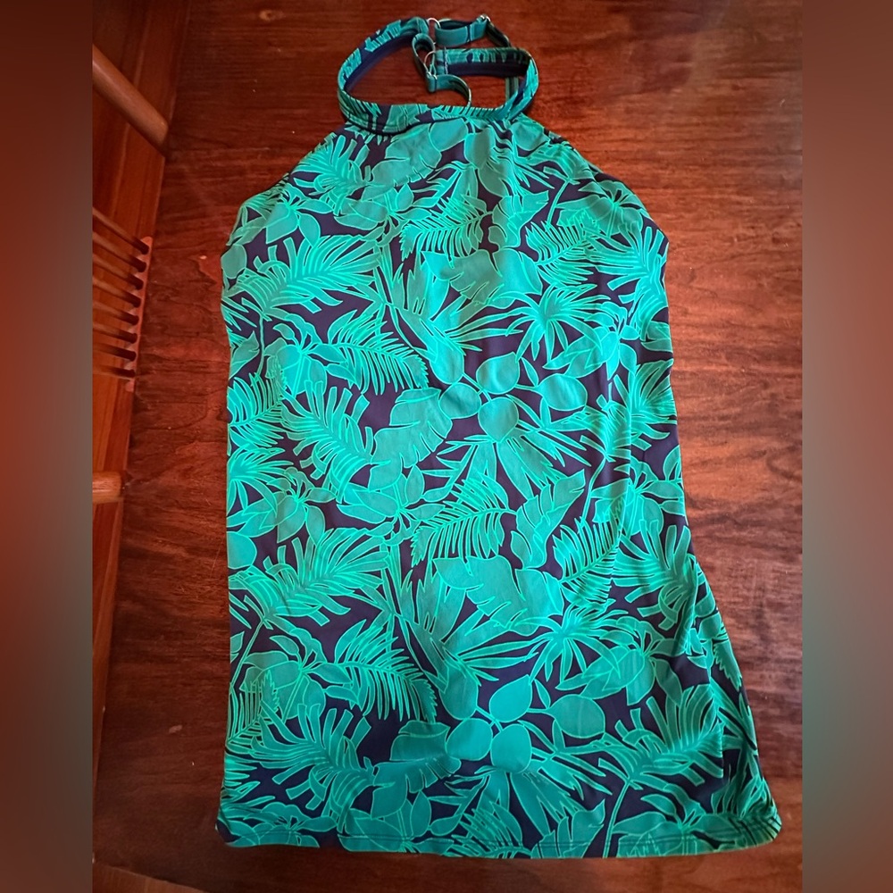 Lands' End Navy Swimdress, one piece - Picture 3 of 5